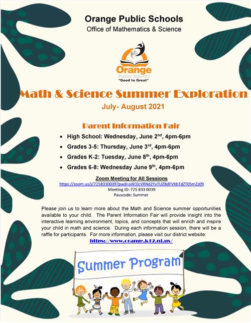 Math & Science Summer Exploration